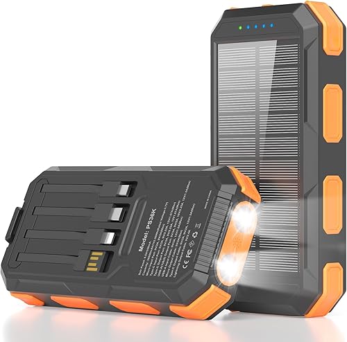 Miniatura 3 de YELOMIN cargador solar 38800mAh más el banco de la energía solar 20000mAh para el uso de la emergencia