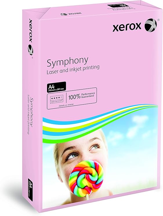 Xerox 80gsm A4 Pastel Tints Pink Ream Symphony Paper Amazon.co.uk