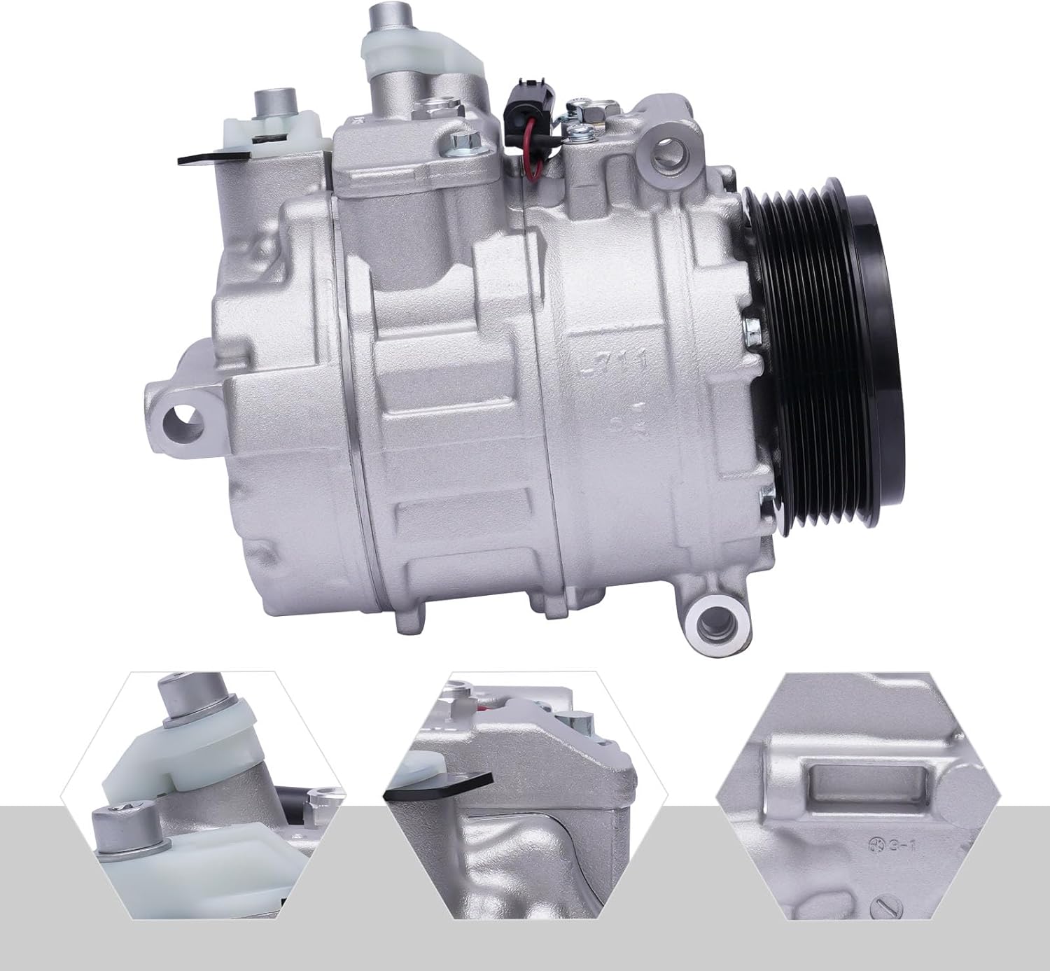 AC A/C Compressor with A/C Clutch OEM For 2000-2012 For Mercedes-Benz GL/ML/R320 350 GL/ML450, CO 10807JC, 6512217, 6512461, 000230011, 0002309111, 0012301211(2000-2012)
