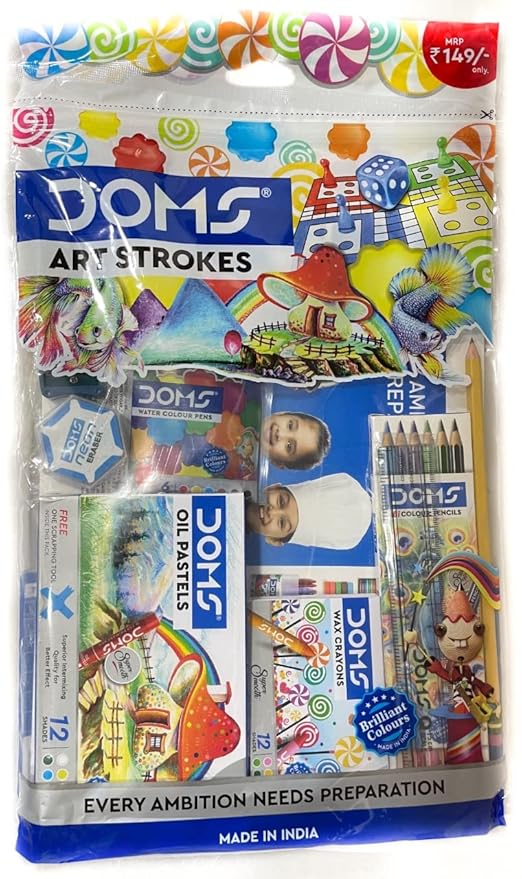 DOMS Gifting Range for Kids Art Strokes Kit Amazon.in Home & Kitchen