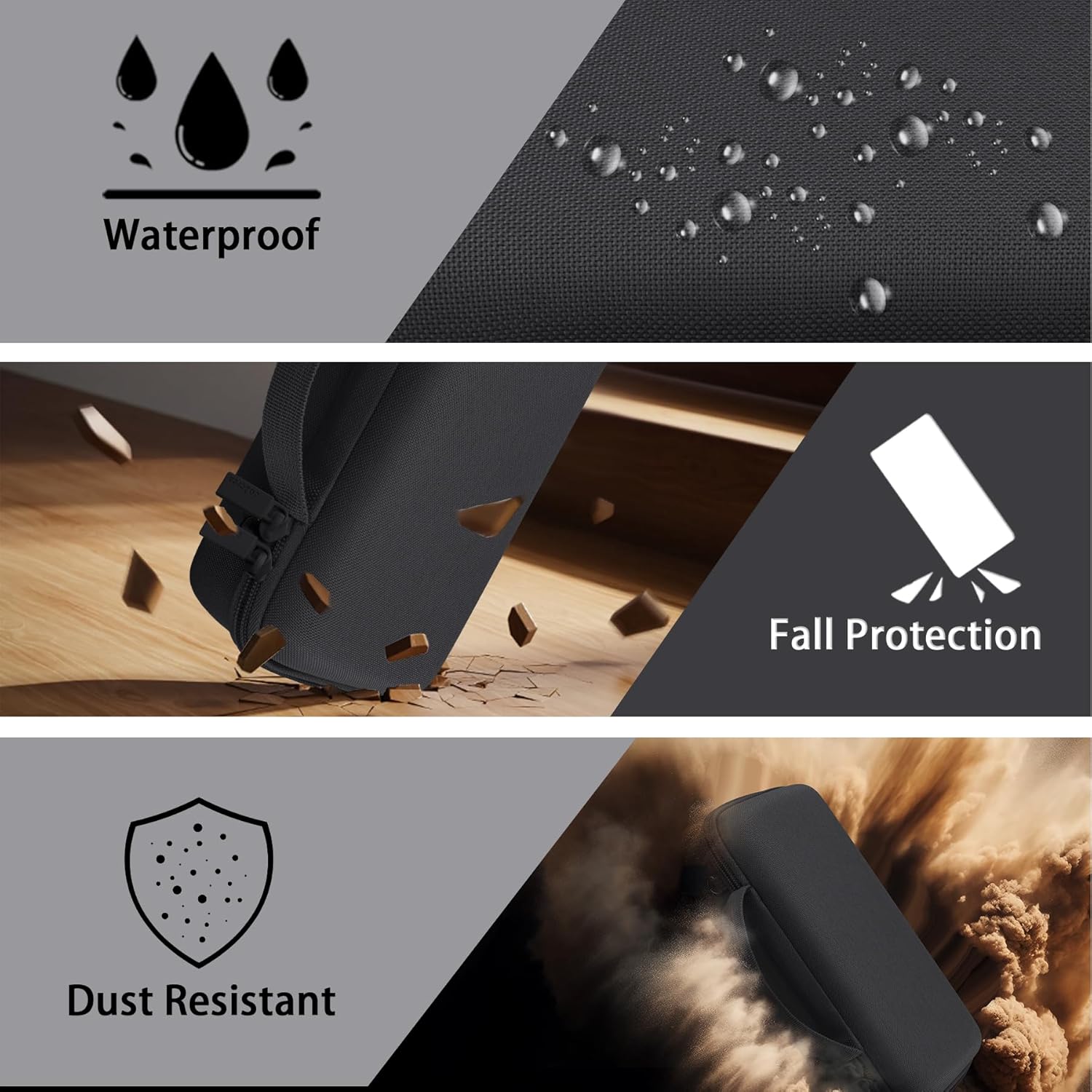 co2CREA Hard Travel Case Replacement for Bose New SoundLink Flex 2nd Gen/Bose SoundLink Flex Bluetooth Portable Speaker (Black Case) - Image 5