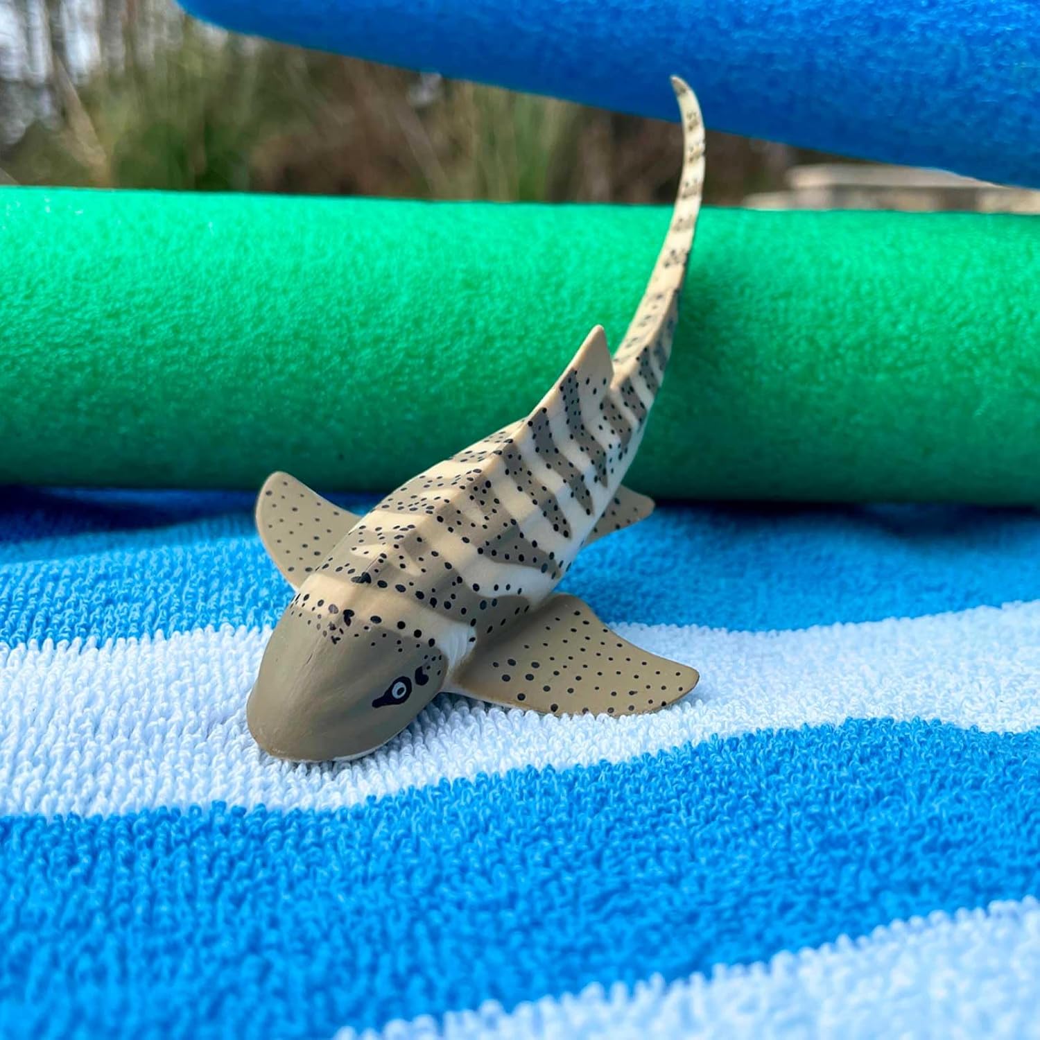 Safari Ltd. Zebra Shark Figurine - Detailed 4.75" Plastic Model Figure - Fun Educational Play Toy for Boys, Girls & Kids Ages 3+