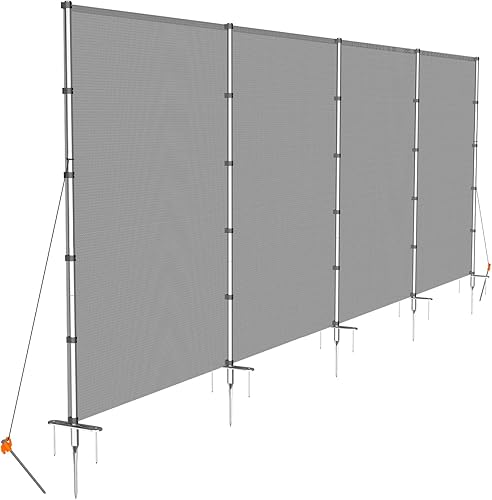 Miniatura 4 de EK Valla de privacidad para exteriores valla de privacidad independiente para patio trasero privacidad valla de jardín para perros extraíble con
