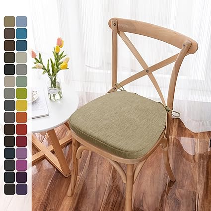 Amazon Co Jp Kimgull 椅子用 座布団 厚手 クッション チェアパッド 馬蹄形 固定タイ付き 高反発 通気性 滑り止めシートパッド 洗える お尻が痛くならない 座り心地 ダイニングチェア クッション 庭 学習椅子 お尻に優しい 体圧分散椅子クッション 薄黄褐色 43x40x5cm