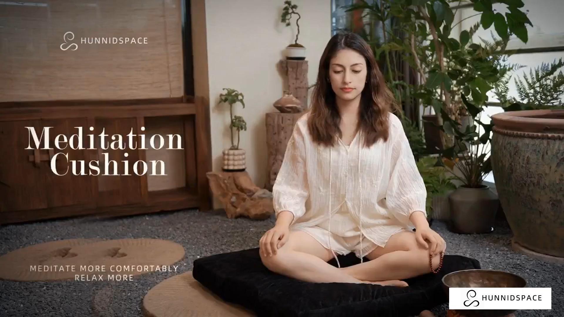 Amazon.com: hunnidspace Meditation Zafu Cushion Set with Buckwheat