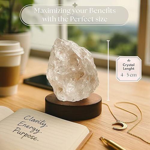 Miniatura 4 de Anima Cristal de Cuarzo Transparente  Grande 1.62" Piedra de Cuarzo Transparente Natural Cruda para Claridad, Energía y Amplificación  de Origen