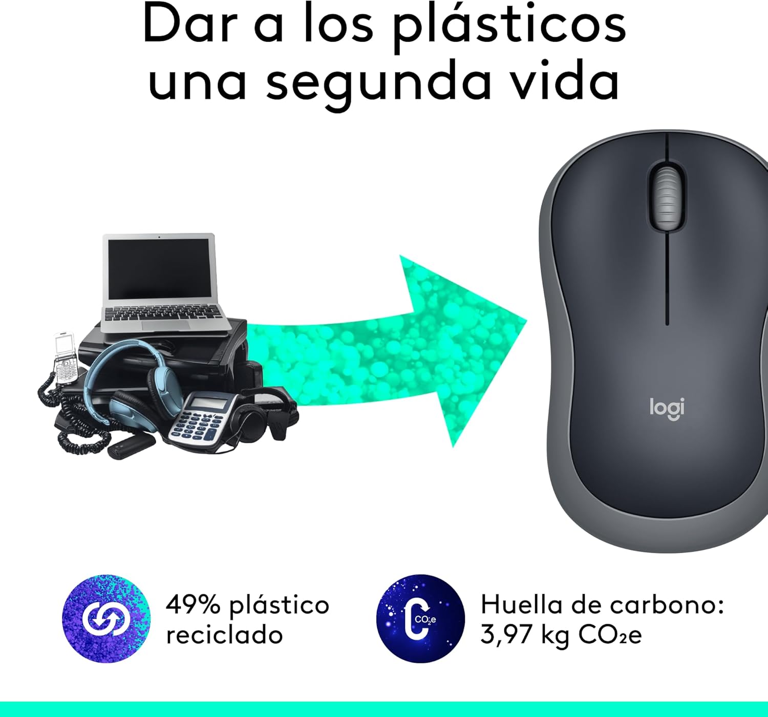 Logitech M185 Ratón Inalámbrico, 2,4 GHz con Mini Receptor USB, Batería 12 Meses, Seguimiento Óptico 1000 dpi, Ambidiestro, PC/Mac/Portátil – Gris 5