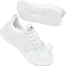 Womens Tennis Shoes Comfortable Lightweight Walking Shoes with Non Slip Cushioning - Mesh Casual Sneakers for Travel Commute Gym