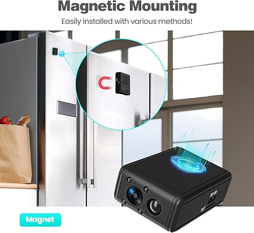 Miniatura 6 de Cámara oculta, cámara de niñera 2025 para el hogar  Detección de movimiento sin WiFi, almacenamiento en la nube gratuito de 1 año, cámara