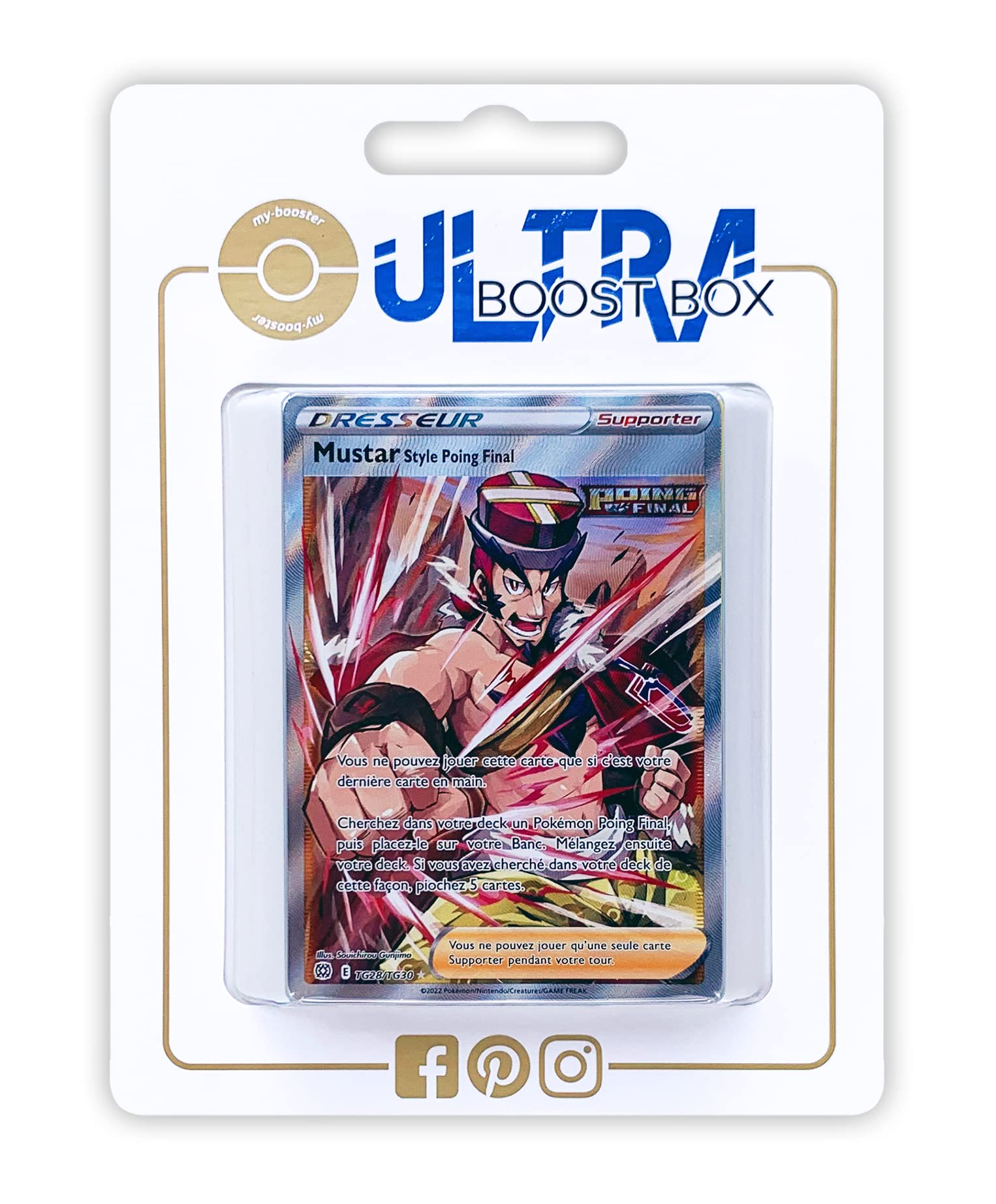 Mustar Style Poing Final (Single Strike Style Mustard) TG28/TG30 Shiny Full  Art - Ultraboost X Epée et Bouclier 9 - Stars Étincelantes
