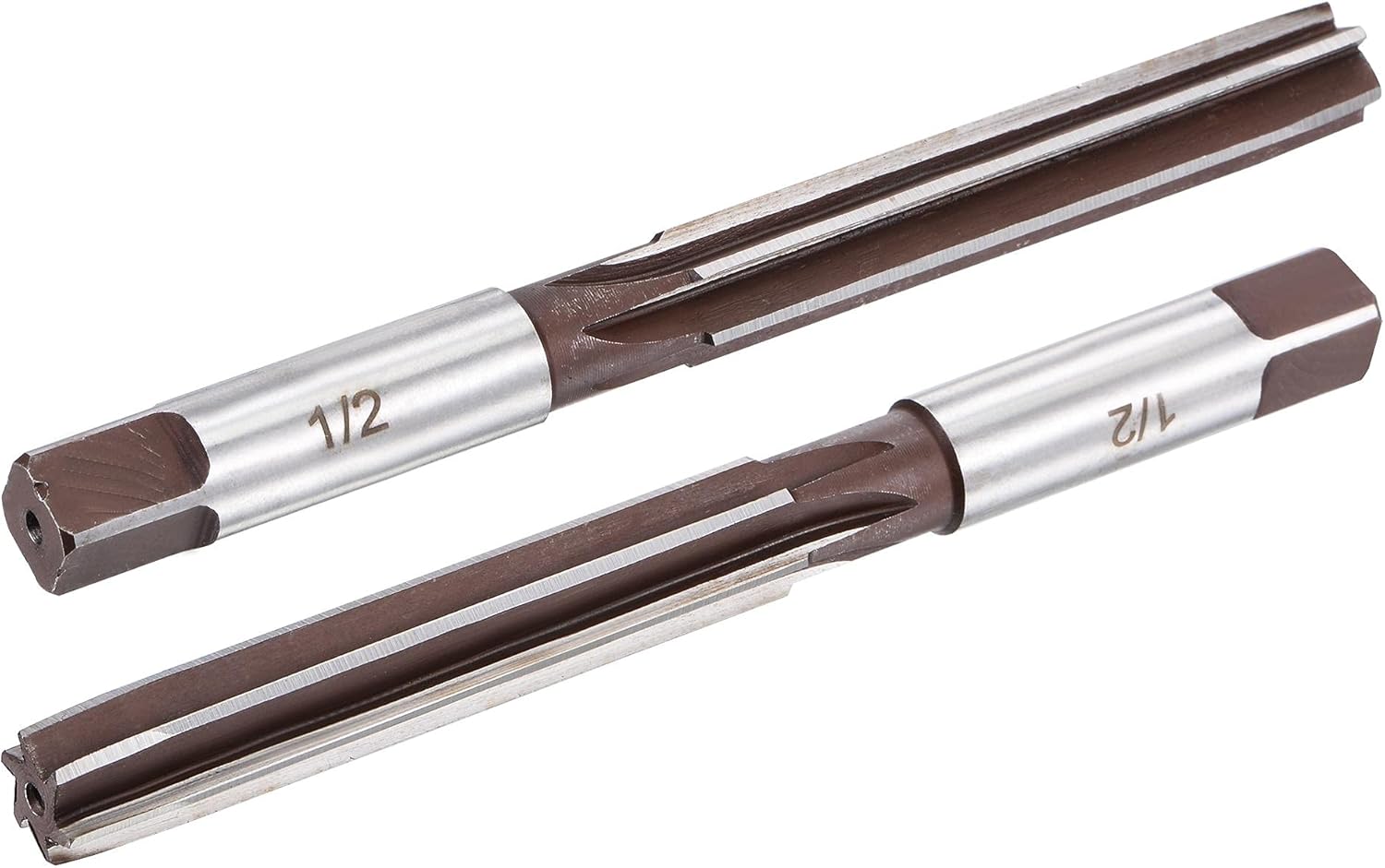 sourcing map 1/2″ Hand Reamer H8 Accuracy Carbon Tool Steel 6 Flutes Straight Shank Milling