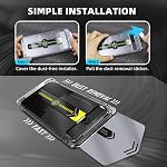 3-Pack 9H+ Tempered Glass Screen Protector for iPhone [2x HD Clear + 1x Privacy] | Military-Grade Shatterproof | No-Dust Installation Kit (15pro)