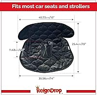 Vista 5 de ReignDrop Piddle Pad Protector de asiento de coche para entrenamiento de niños pequeños y bebés, almohadilla impermeable para asiento de automóvil