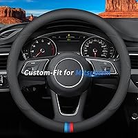 Vista 81 de Funda de cuero de ajuste personalizado para volante de automóvil Honda, estilo A, 3.5 pulgadas