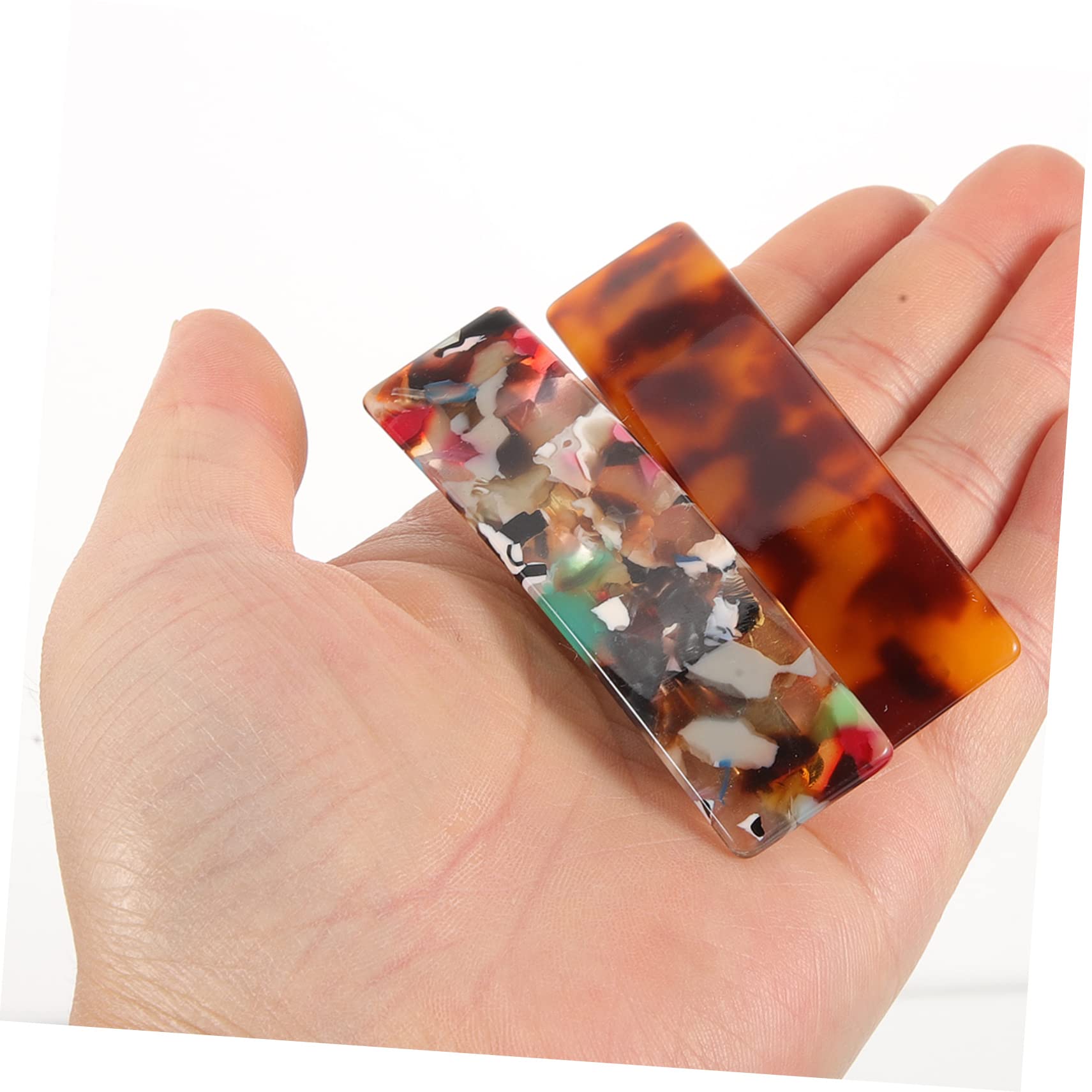 FRCOLOR 25 Piezas pasadores de pelo para mujeres de pelo grueso pasadores de pelo francés pinzas para el cabello rectangulares hair clips horquillas moño Pinzas para el cabello metálicas
