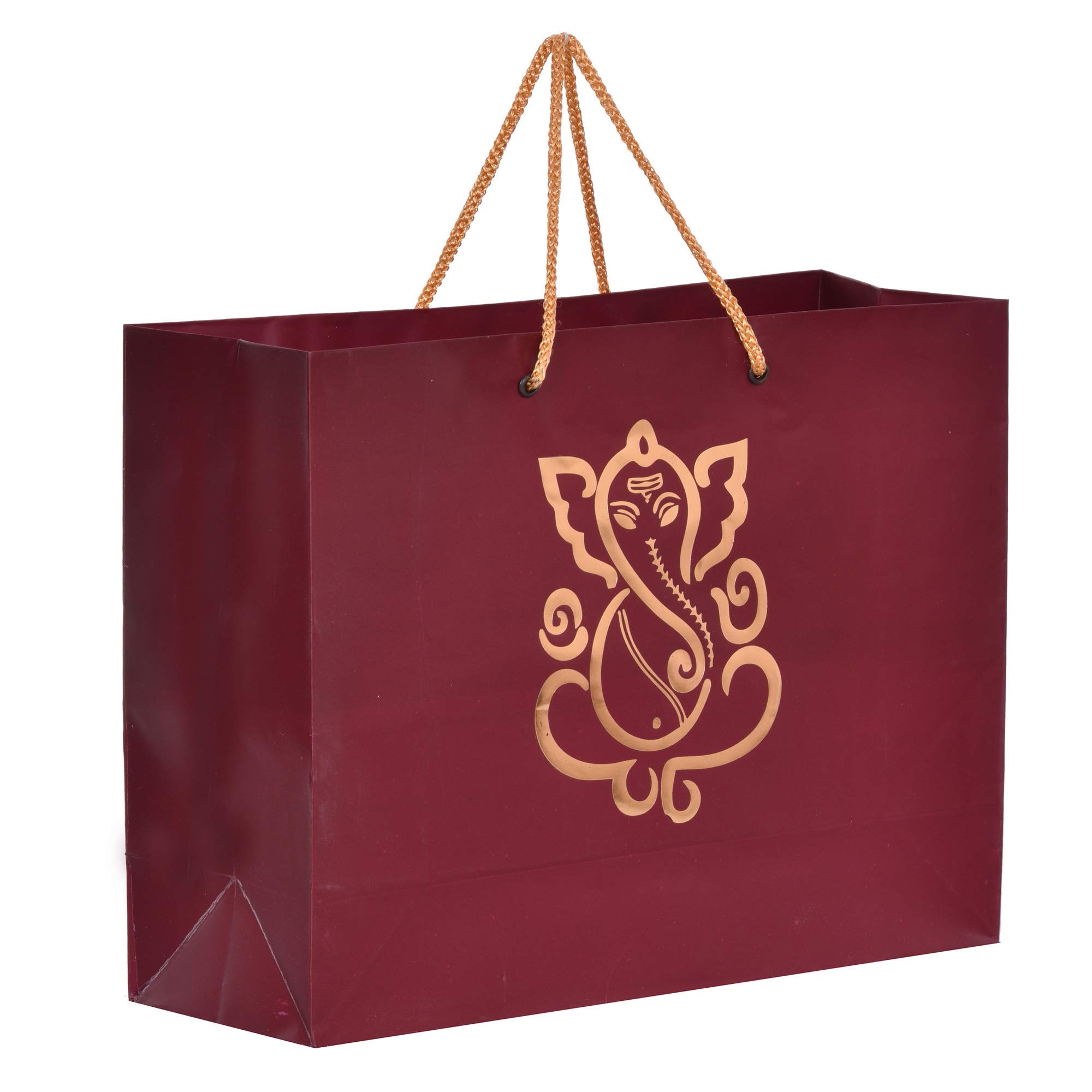 PPJ ® - GANESH (FOIL PRINTED) PAPER CARRY BAG, 9 Inch X 12 Inch X 4 Inch for DIWALI/FUNCTION/RETURN GIFTS (Pack of 10) (B07VX32597) Amazon Price History, Amazon Price Tracker
