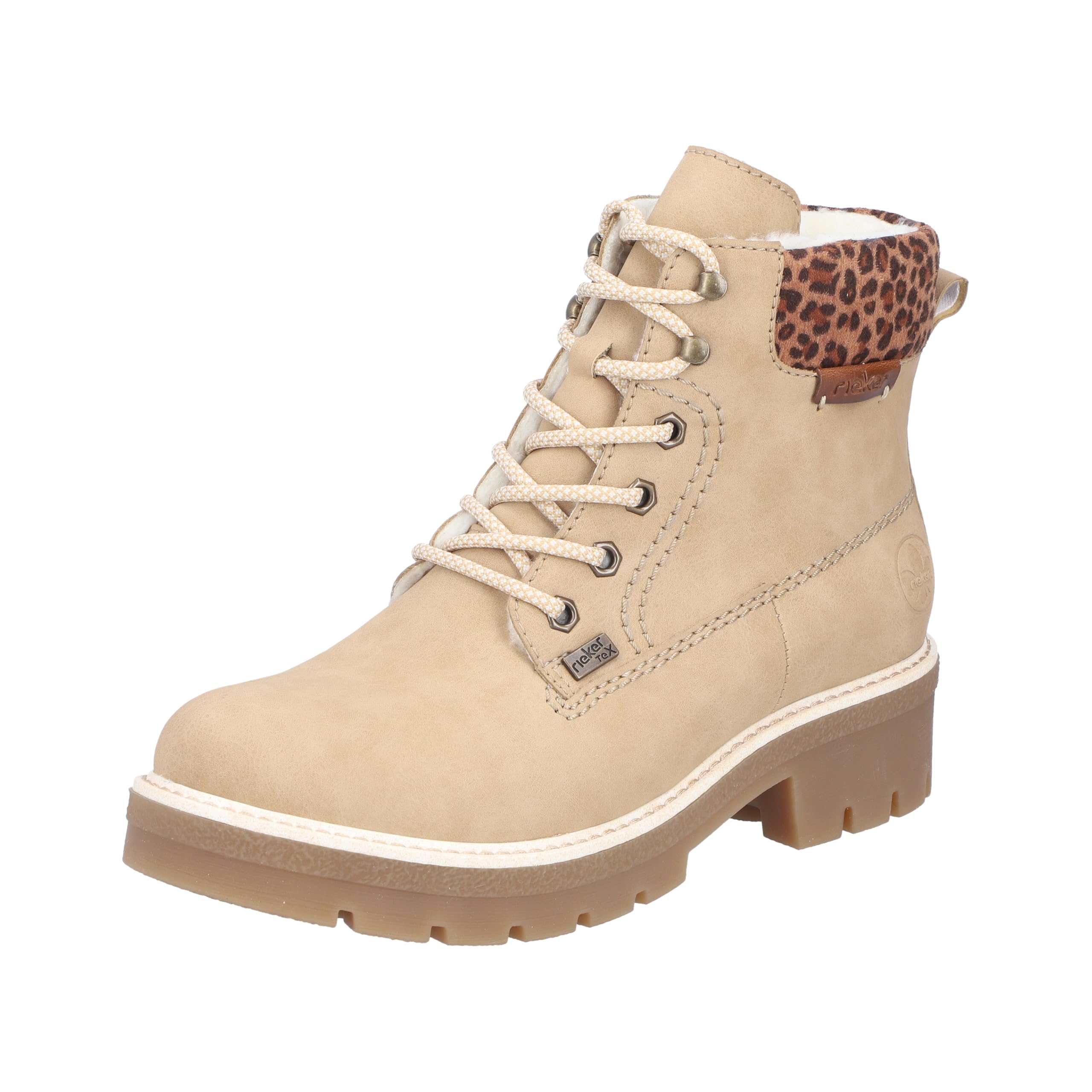 Rieker Y8118-22 Schnürstiefel Kunstleder Damen in braun