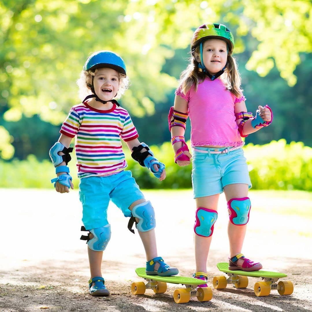 High Bounce Skateboard 22-inch Complete - Retro Mini Cruiser for Kids Boys Girls, ABEC 7 Bearings and PU Wheels