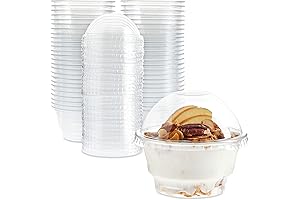 Elegant 5 oz Small Cups for Dessert with Airtight Lids