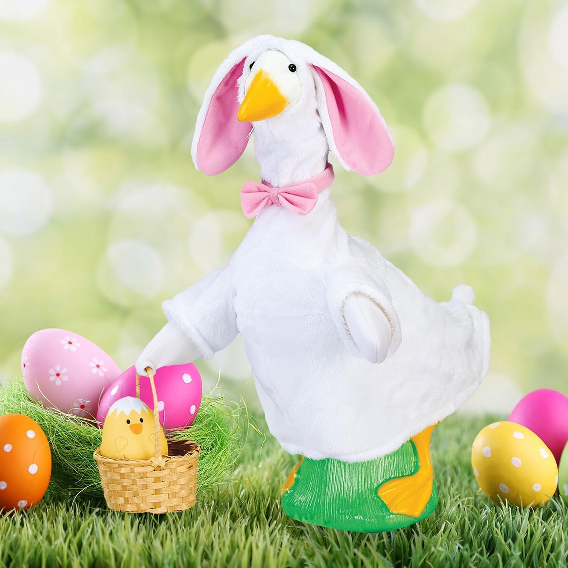 Fox Valley Traders Gaggleville Easter Bunny Baby Goose Outfit, Fits Baby 17" H Statue