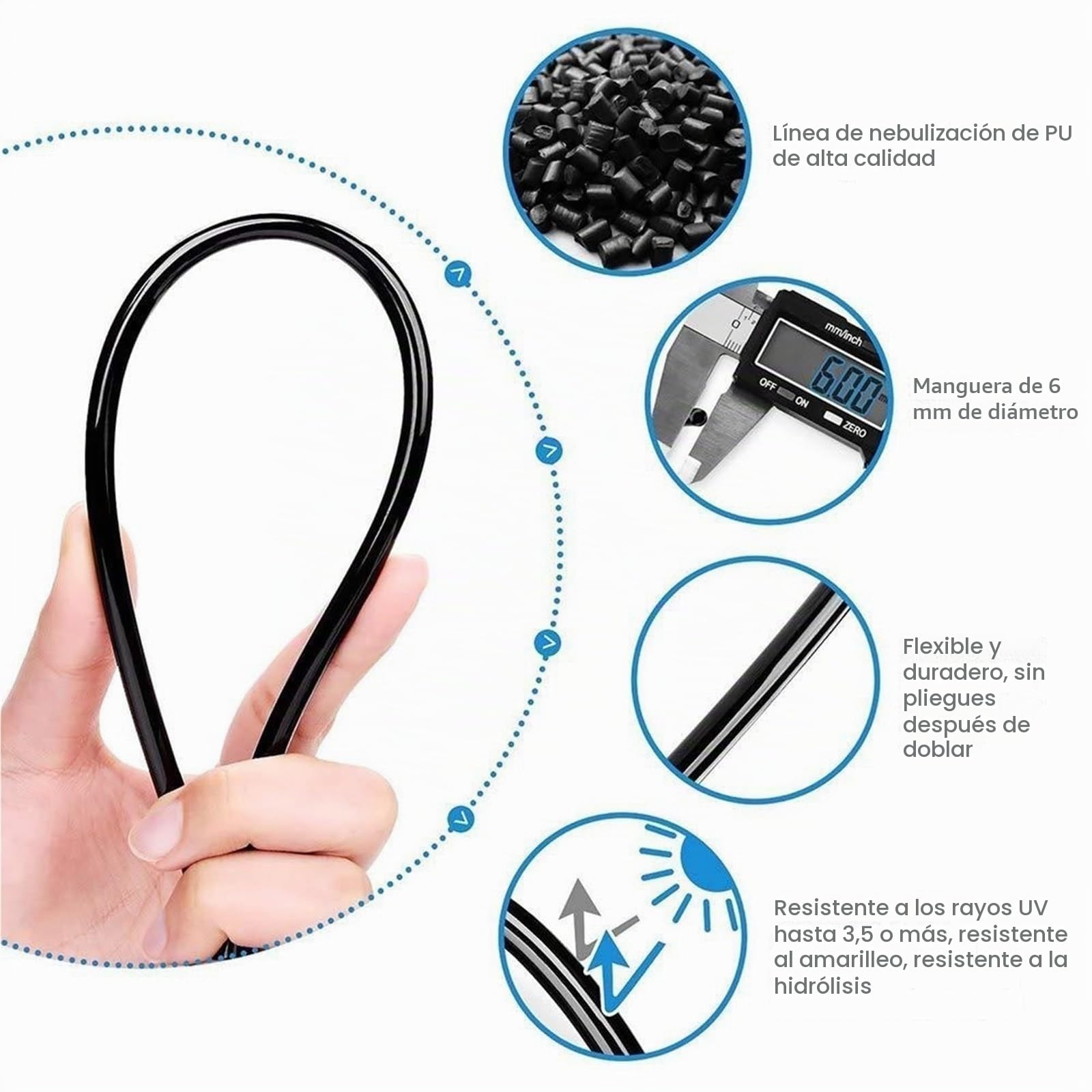 Kit de Sisteme de Enfriamiento por Nebulización con 12V Bomba, Personalizado Sisteme de Nebulizacion for Exteriores Terrazas Jardín Patio, Kits de Riego por Goteo for Césped, Flor, Invernadero