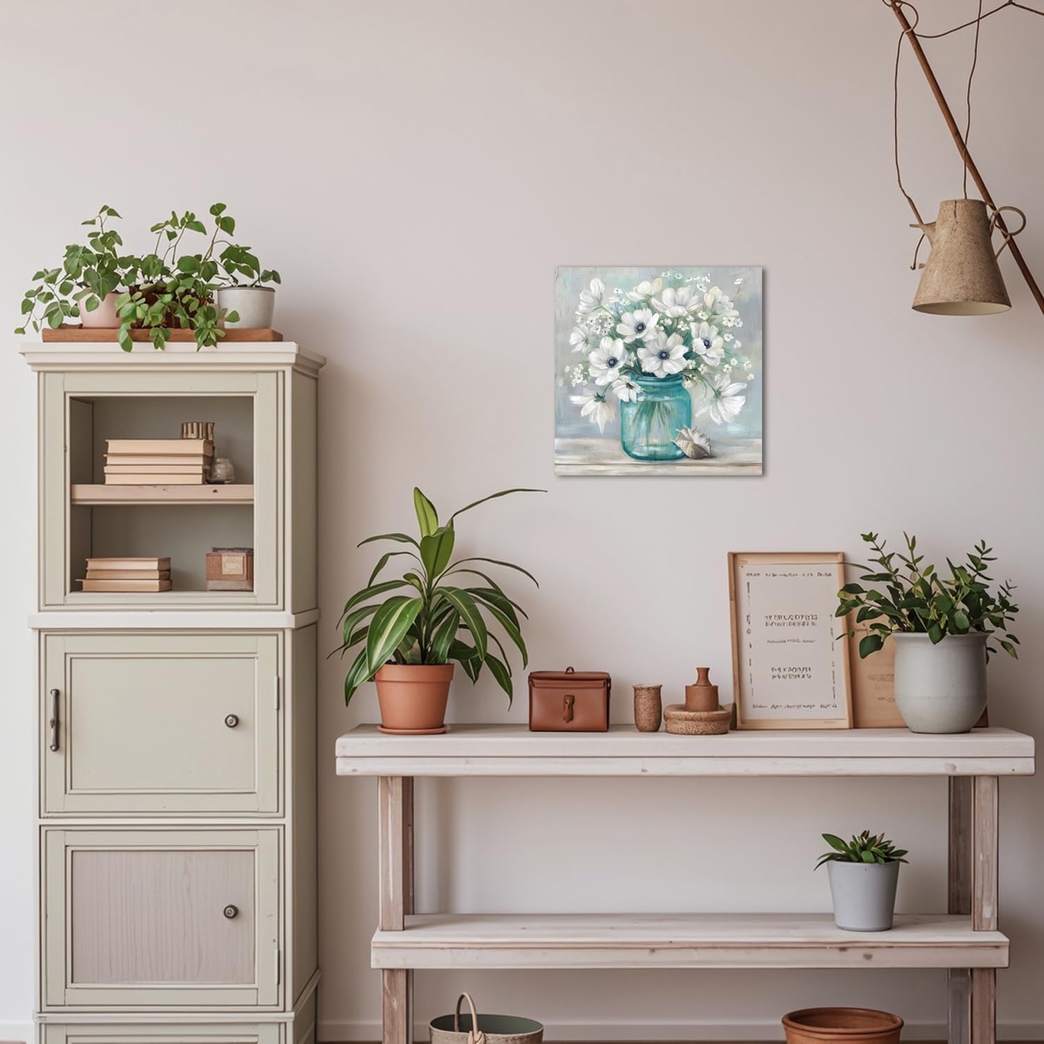 YUEYARIT Bathroom Wall Art Decor, Modern Wall Decor, Floral-Themed Picture Printing