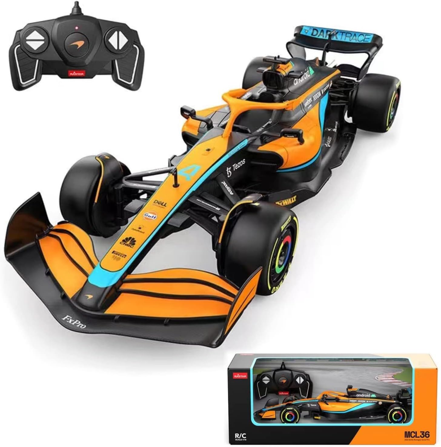 1:12 Remote Control F1 Racing Car Model 1:18 F1McLaren MCL36#4 Lando Norris Formula One 1/12 Dynamic Die Cast Alloy Vehicles Collectible Car Model Collection Gift (1:18 F1McLaren MCL36#4)