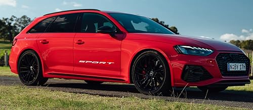 Miniatura 10 de CONGCONG 2 calcomanías deportivas con letras deportivas, calcomanías avanzadas para exteriores de automóvil, color negro (2 unidades, negro)