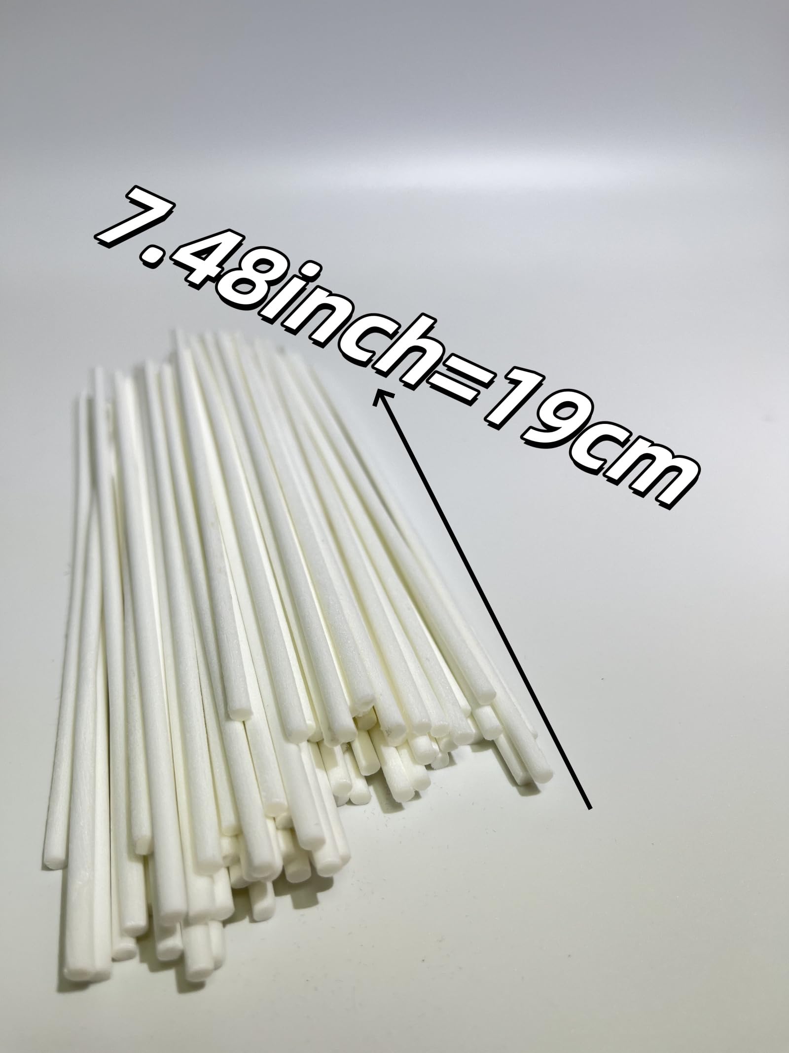 100 Diffuser Sticks, Thickness 3.5 mm- Length 7.48 in,Pair with Ten Artificial Flowers