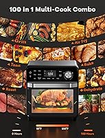 Vista 2 de Nuwave Air Fryer Grill Oven Combo, TRUE Char & Flavor, 100 in 1 Super Convection Toaster Oven Countertop, Excellent Thermal Insulation, POWERPORT™