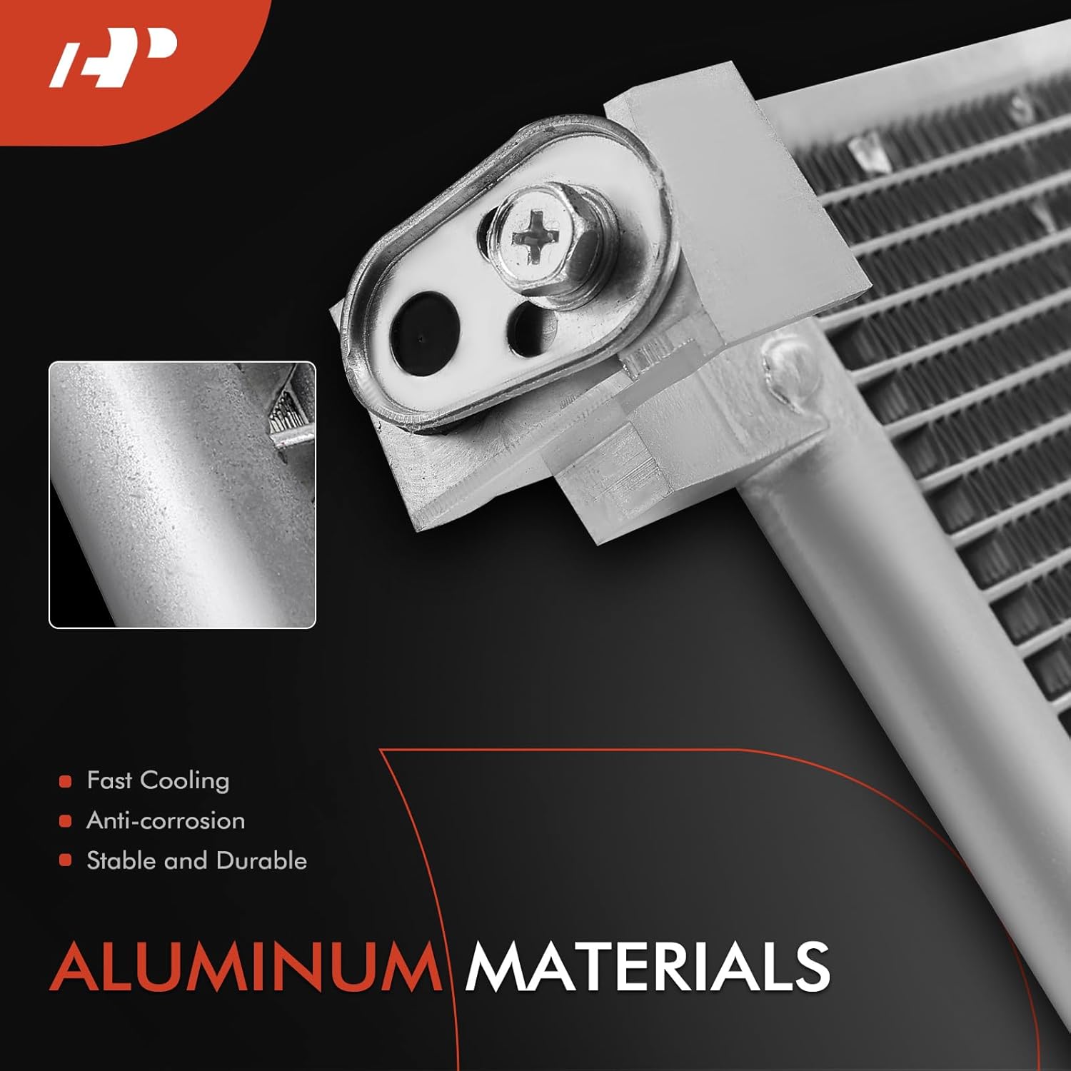 A-Premium Air Conditioning A/C Condenser Compatible with Jaguar F-Pace 2017-2021 & XE 2017-2020 & XF 2016-2020