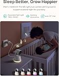 Dr.Care LumiView Plus Intelligent WiFi Moniteur bébé avec montage à clips - 5.5" 1080P Séparer l'écran & 2K Caméra, mode de confidentialité, Cry & Alertes de mouvement, 5000mAh Batterie amovible, RGB Lumière de nuit, HD Vision nocturne