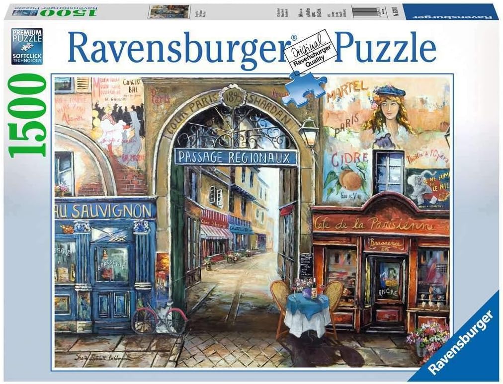 Ravensburger Passage to Paris 1500 Piece Jigsaw Puzzle for Adults – Softclick Technology Means Pieces Fit Together Perfectly