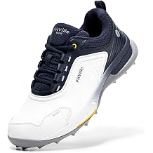 FitVille Wide Mens Spikeless Golf Shoes, Professional Water Resistant Mens Golf Shoes for Course, Outdoor | Pro-GreenEase V7