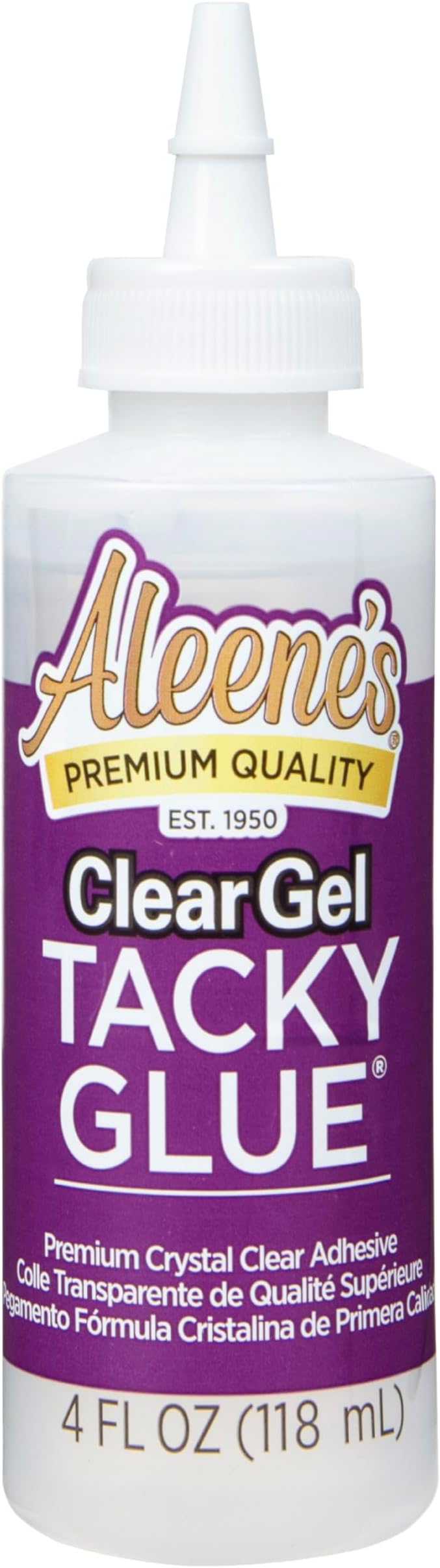 Aleene's AR6-2 Clear Gel Tacky Glue, 4 oz., 4 oz., Multicolor