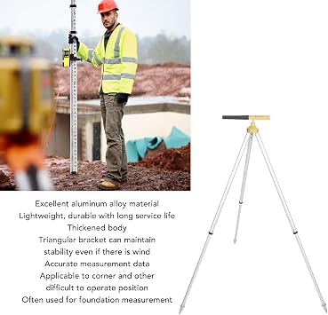 Versatile GPS Pole Tripod Durable Aluminum Total Station Surveying Equipment for Surveyors