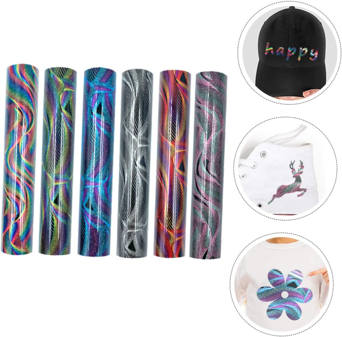 12個のグリッターヒートトスファービニールシート 用 デコレーシ