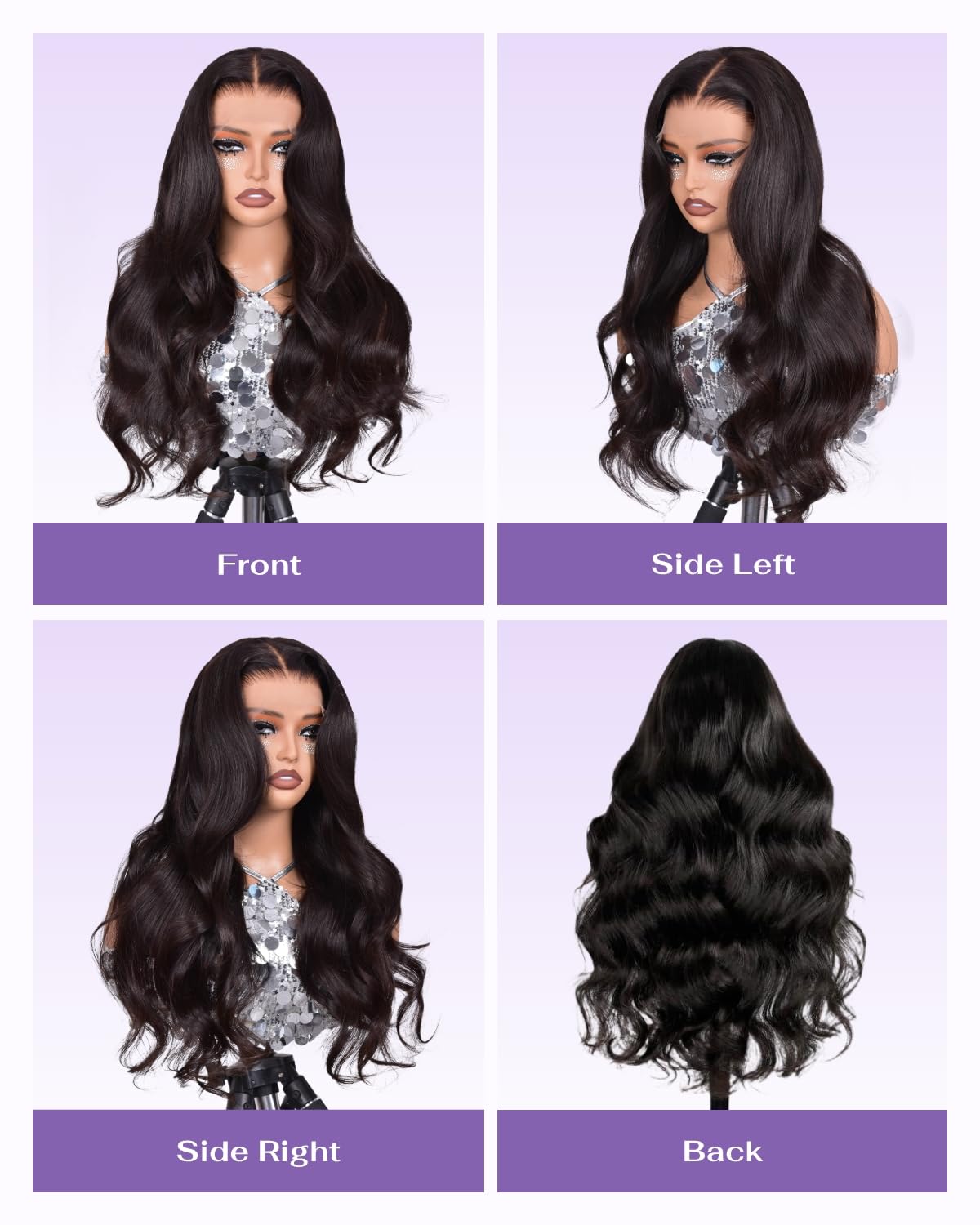 13x6 SKINLIKE Real HD Lace Frontal Wig, 180% Density Ultra-fitted 0.10mm Thin Invisible HD Lace Wig Pre-plucked Hairline Bleached Knots Virgin Human Hair Wigs Body Wave 26Inch