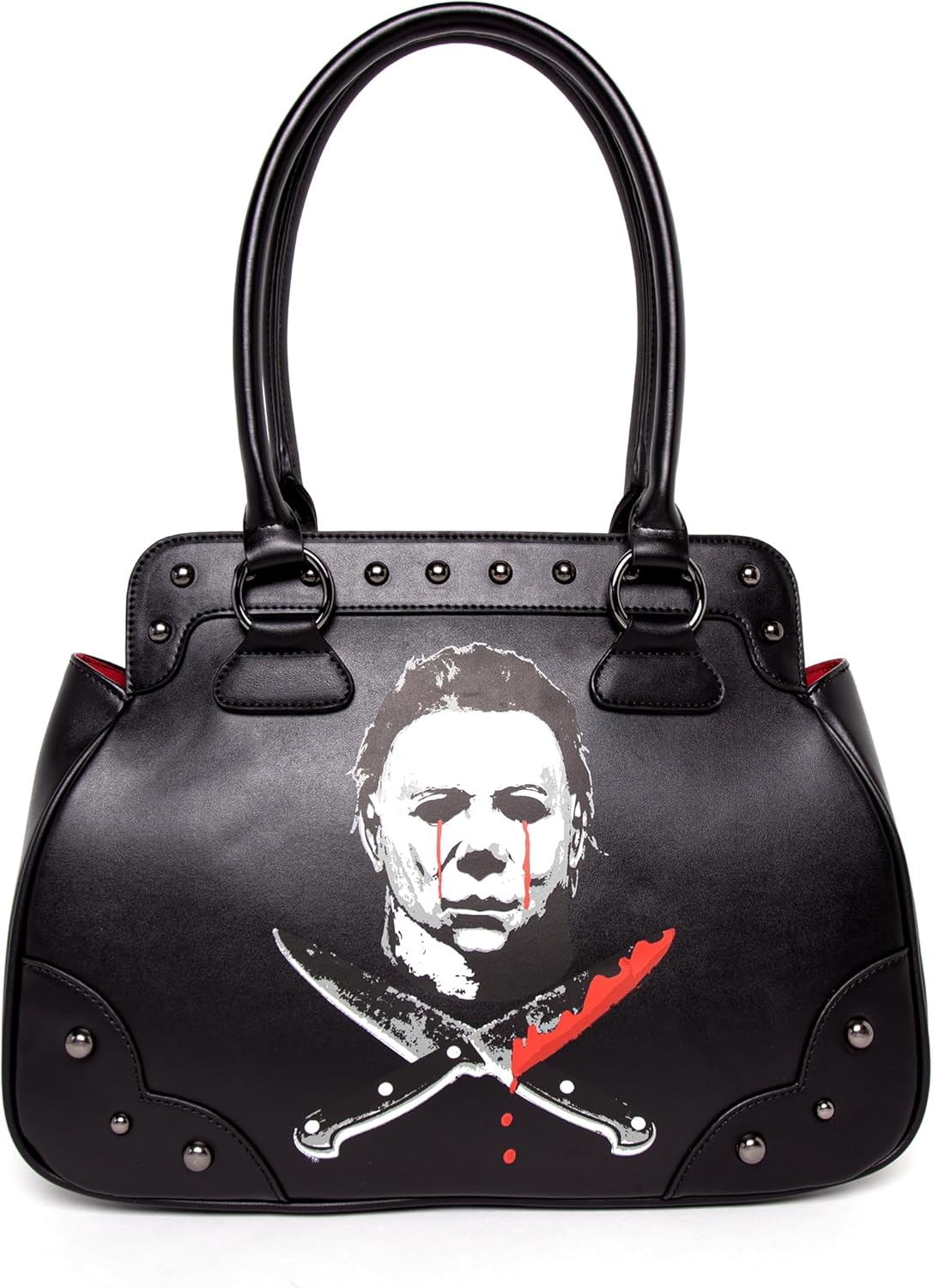 Rock Rebel Michael Myers Handbag Red Glitter