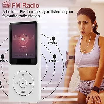 Super Portable MP4 Video Player Bluetooths Connectivity Radio Built in Speakers E Book Reader Expandable Storage 20H Playstime Handheld Video Player with Speakers