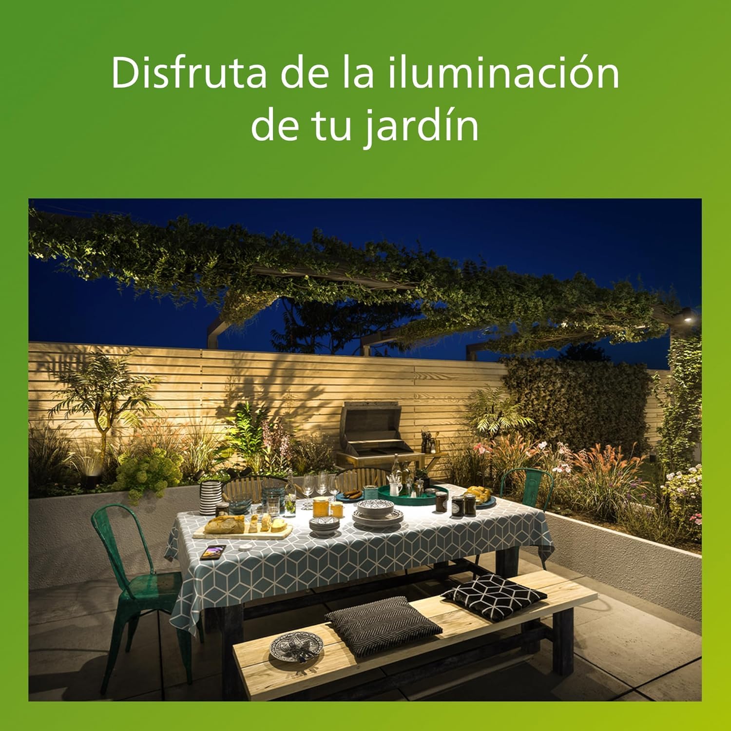 Philips Lighting My Garden Creek - Lámpara de pared, 1 x 60 W, 220 V, color negro (915002790302)