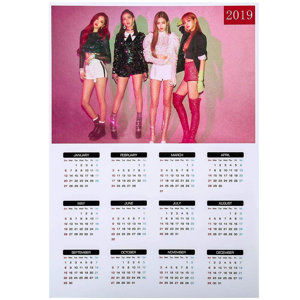 Nuofeng - Kpop BTS Bangtan Boys Love Yourself Black Pink 2019-2020 Official Photo Desk Calendar for A.R.M.Y Fans(H07)
