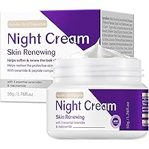 焕肤晚霜 - 烟酰胺、肽复合物和透明质酸面部保湿霜 |抗衰老,减少细纹外观,增强皮肤弹性,适合所有皮肤类型,1。76 fl。oz