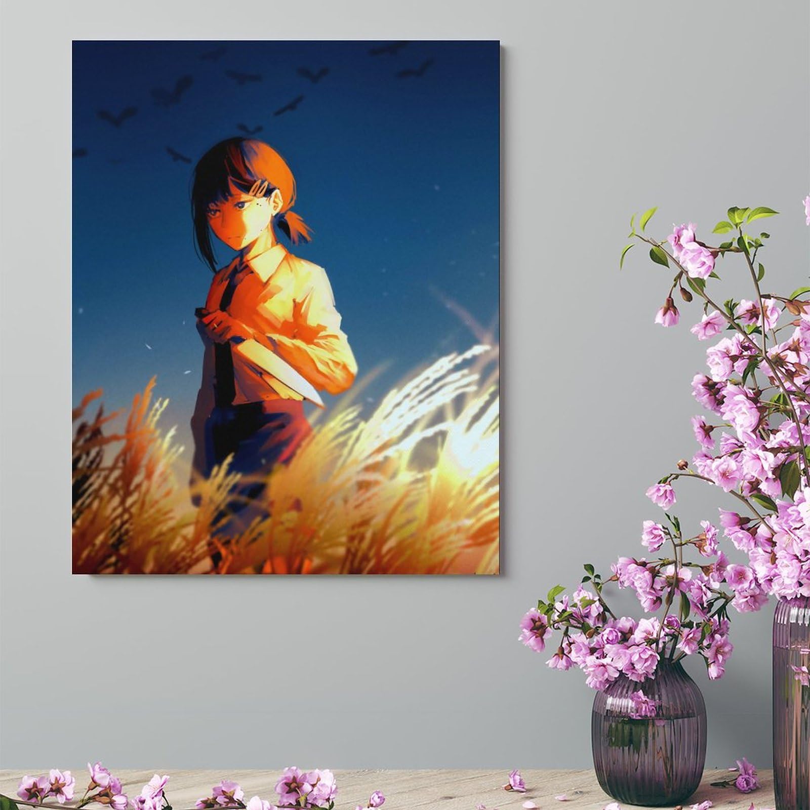 Amazon.co.jp: ポスター チェンソーマン レゼ アートパネル 壁掛け 壁