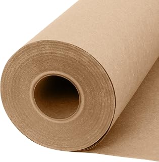 Natural Kraft Paper Roll 18" x 1200" – Brown Packing Paper for Wrapping, Table Runner, Construction Craft Paper for Bulletin Board, Gift & Birthday Wrapping, Moving Supplies Cushioning