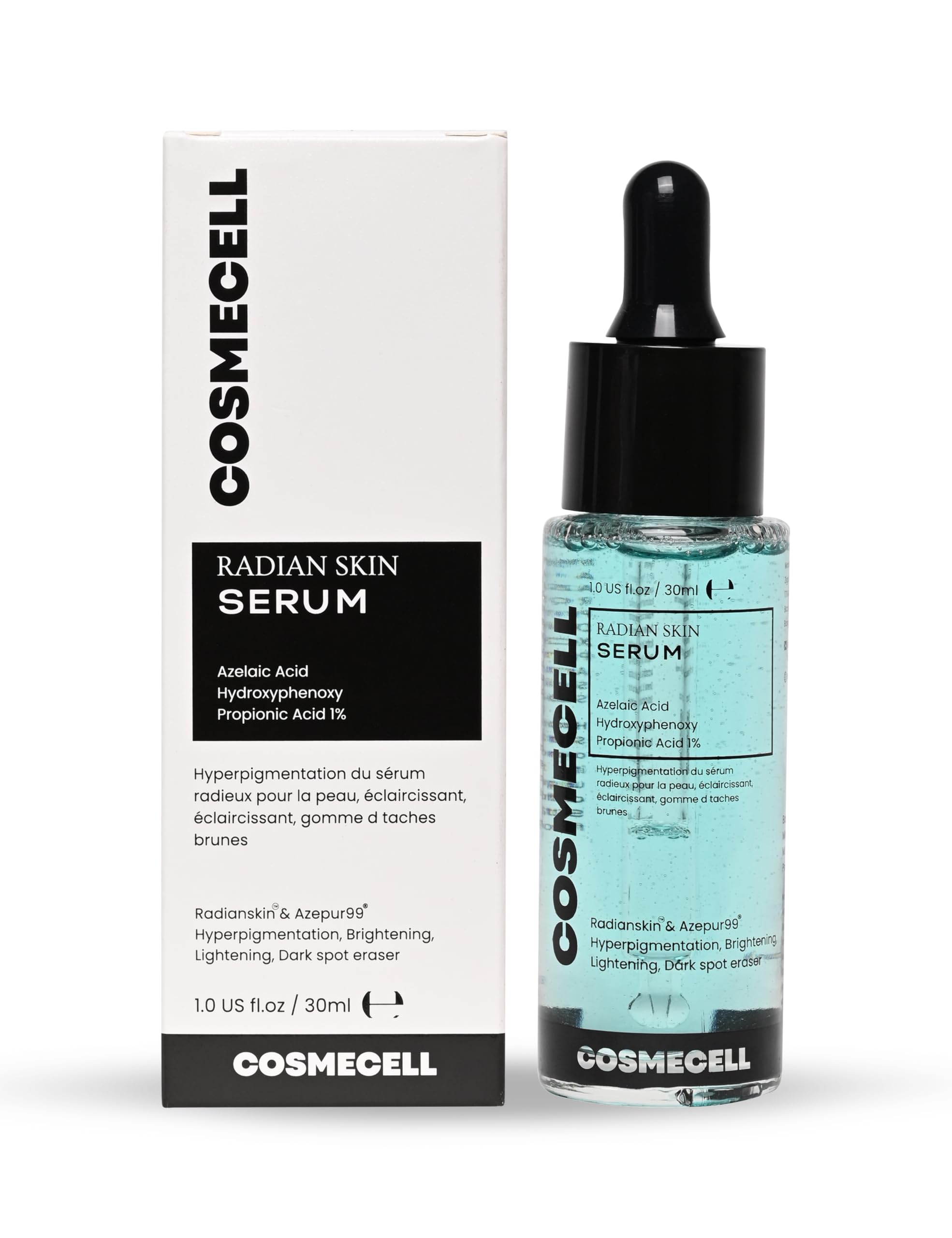 Amazon.com: Cosmecell Radian Skin Serum, Azelaic Acid and