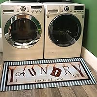 Vista 13 de UKELER - Alfombra antideslizante, antifatiga, para cuarto de lavado, lavadero, baño, cocina, de 48 x 20 pulgadas