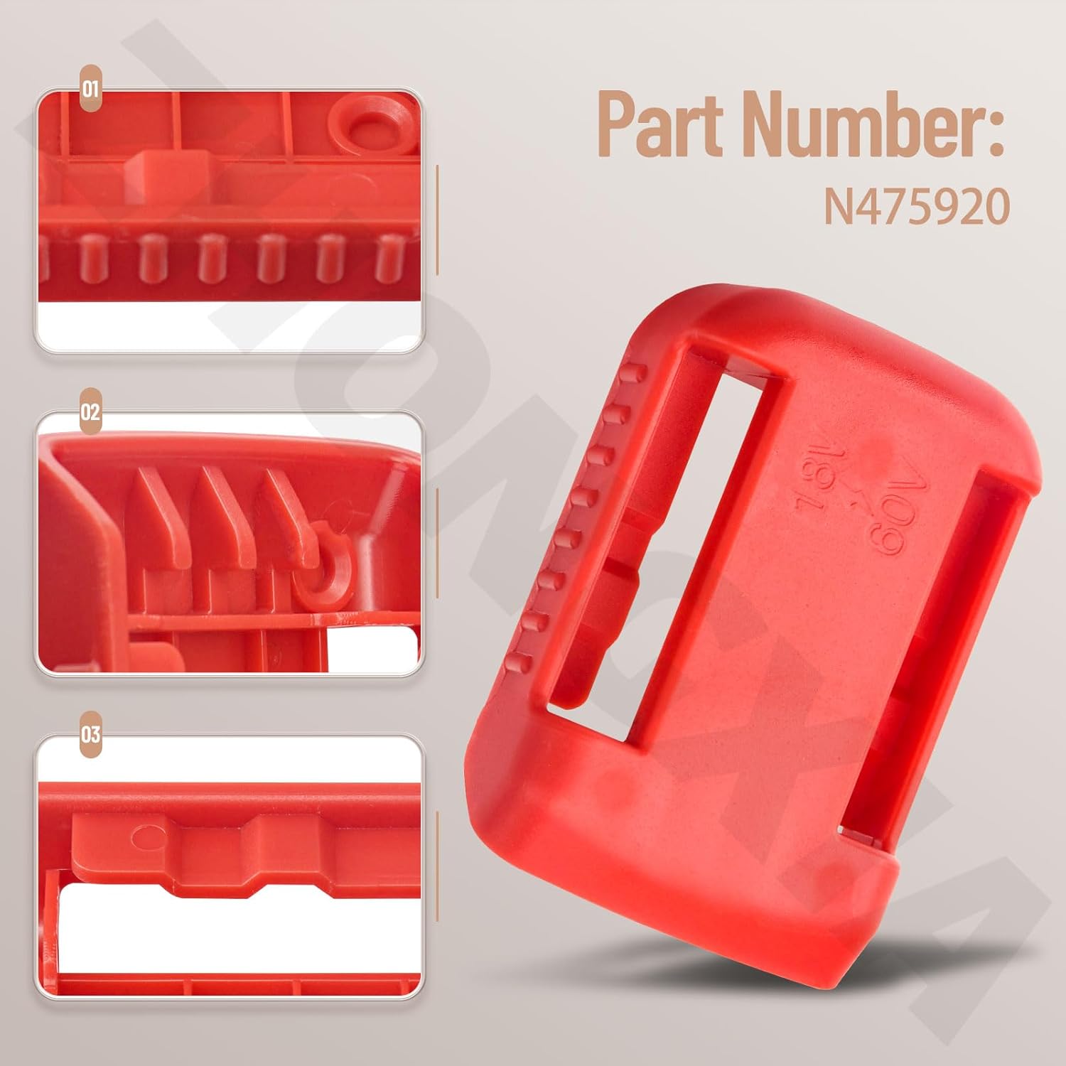 2 Pack N475920 Angle Grinder Battery Cap Compatible with DeWalt DCS575 DCG414 DCG414T1 DCG414B DCG414B Type 1, DCG414B Type 2, DCG414B Type 3, etc.
