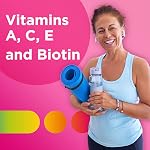 Centrum MultiGummies, Multi+Beauty Multivitamin Gummies, Hair, Skin & Nails Vitamins for Men & Women, Cherry, Berry, and Orange Flavours, 90 Gummies (Packaging May Vary)