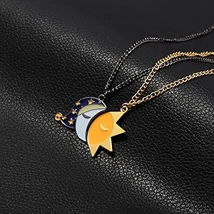 Amazon.com: FunBoat FNAF Sun and Moon Necklace - FNAF Friendship